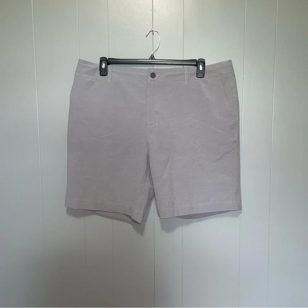 Faherty Men’s All Day Lightweight Shorts Ice Grey 9” Inseam Size 38